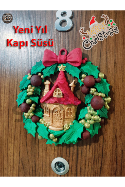 SS Craft Kapı Süsü Yılbaşı /\ Yeni Yıl Kapı Süsü /\ Noel Süsleri