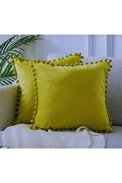 Indiehunterz Set of 2 Pompom Cushion Covers 40 X 40