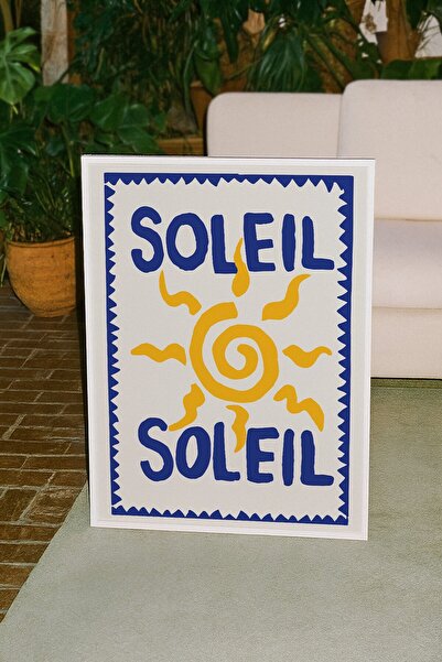 Base Concept Tablou decorativ modern cu design peisagistic Soleil (încadrat)