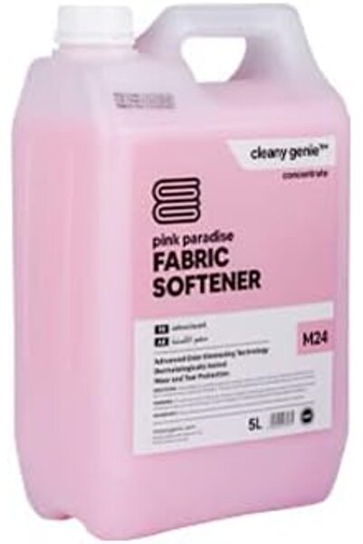 Cleany Genie Advance Odor Fragrance Fabric Softener Concentrate Gel, Pink Paradise, 5 Liter, M24, Pack of 1