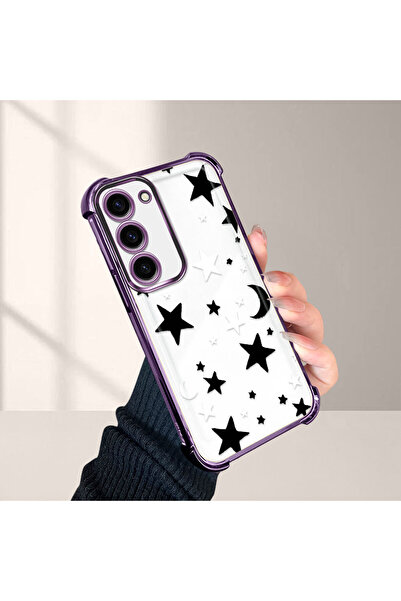 Hontinga غطاء هاتف شفاف متوافق مع سامسونج جالاكسي إس 23 مصنوع من السيليكون مض...