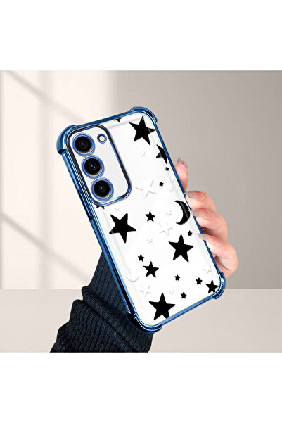 Hontinga غطاء هاتف شفاف متوافق مع سامسونج جالاكسي إس 23 مصنوع من السيليكون مض...