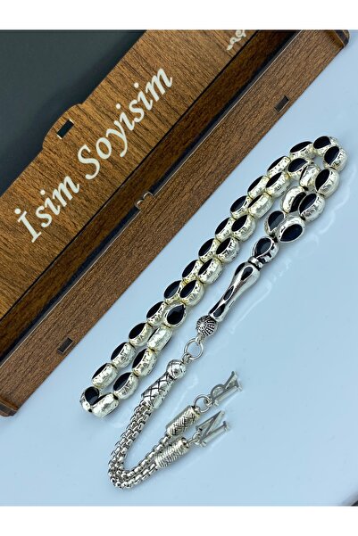 Tesbih Store Mineli Metal Tesbih Kişiye Özel Harfli Püskül Hediyelik Tesbih