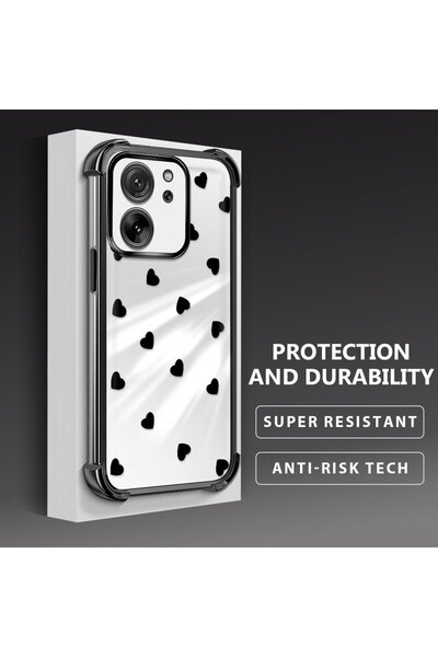 Hontinga حافظة هاتف شفافة من السيليكون الناعم متوافقة مع هاتف Xiaomi Mi 13T P...