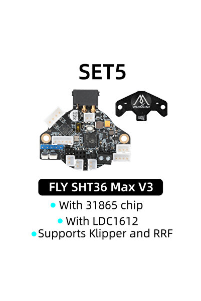 Choice1 طابعة ثلاثية الأبعاد متوافقة مع لوحة SHT36 Max V3 Mellow Fly SHT36 V3 Klipper/RRF Canbus/RS232 Max Plus LDC16