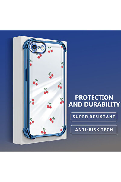 Hontinga حافظة هاتف شفافة من السيليكون الناعم متوافقة مع iPhone 7/8/SE 2020 2...