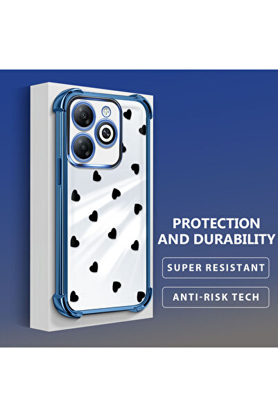 Hontinga حافظة هاتف شفافة من السيليكون الناعم متوافقة مع هاتف Tecno Spark 20/...