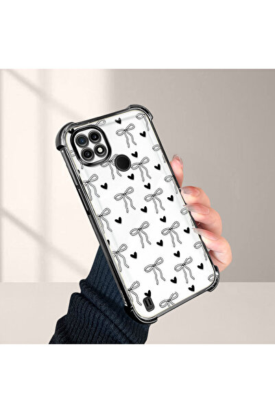 Hontinga حافظة هاتف شفافة من السيليكون مضادة للسقوط متوافقة مع هاتف Realme C21