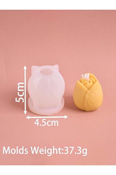 Choice قالب سيليكون صغير ثلاثي الأبعاد على شكل زهرة توليب لصنع الشموع، مناسب ...