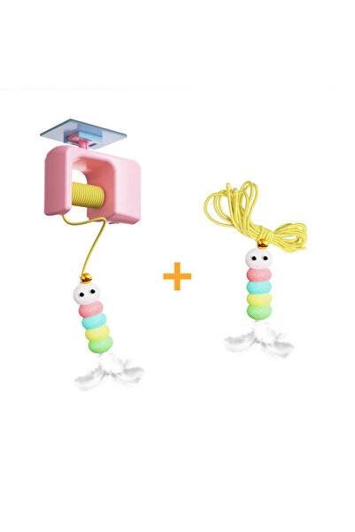 Choice 2 Rope Pink Pet Stress Relief Toys for Cats, Rechargeable Interactive ...