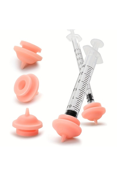 Choice عبوة من 5 حلمات رضاعة صغيرة مع محقنة سعة 1 سم مكعب و3 سم مكعب، إصدار مطور جديد بحجم أصغر