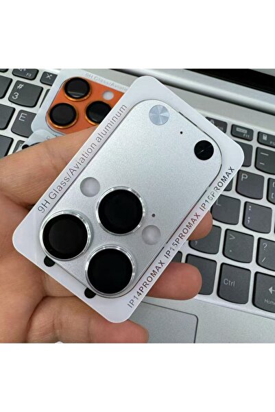 Choice غطاء حماية معدني أصلي فضي اللون لكاميرا هاتف آيفون 17 برو، متوافق مع ه...