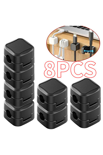 Choice 8 BLACK 36/16/8/4PCS Magnetic Cable Clips Cable Smooth Adjustable Cord...