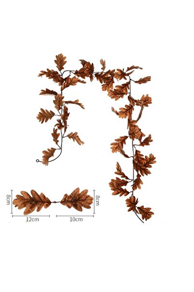Choice أكاليل معلقة بنية اللون واقعية، زينة أوراق الشجر، ديكور طبيعي داخلي، خريف، أوراق القيقب الاصطناعية