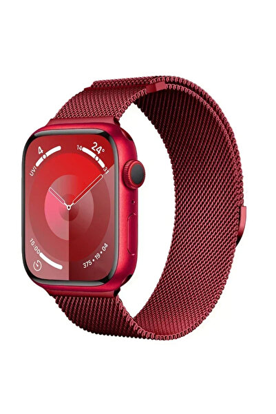 Choice سوار ميلانو أحمر للساعة مقاس 42، 44، 45، 46، 49 مم، سوار ألترا 2 مقاس ...