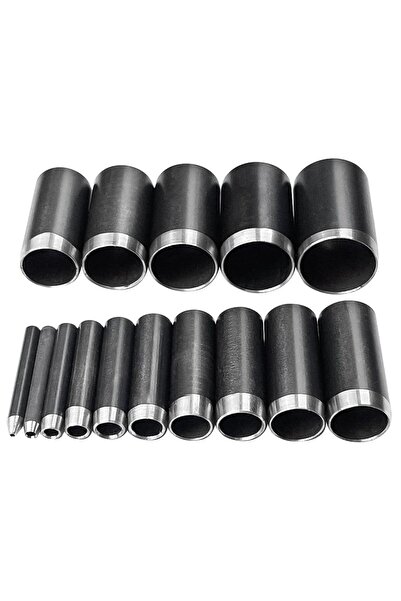 Choice 15Pcs 15Pcs Leather Circle Cutter Tool Set 1-15mm Hole Punch Tool with Storage box Hollow Punch Cutt