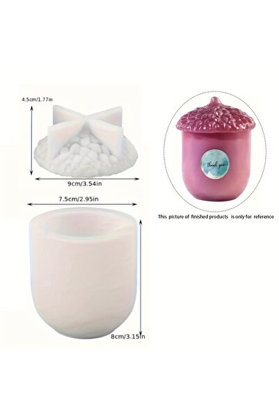 Choice قالب واحد، قالب واحد من السيليكون لبرطمانات التخزين، مناسب لصب الراتنج...