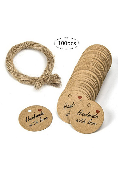 choice2 100pcs 100/200/300pcs, Gift Tag, Heart-shaped Handmade Tag, Round Bro...