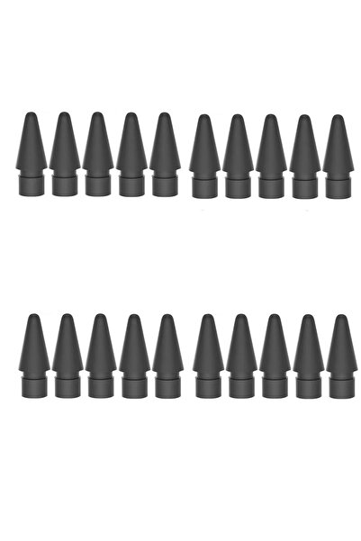 Choice ٢٠ رأس قلم بديل أسود اللون لقلم آيباد من الجيل الأول والثاني، رؤوس بدي...