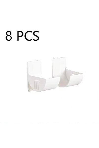 choice2 8PC Wall Mounted Organizer No Hole Storage Tray Kitchen Shelf Cling F...