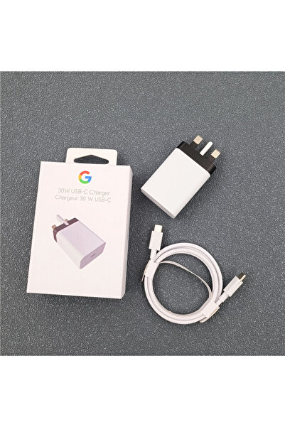 Choice شاحن بريطاني (مع كابل) بقوة 30 واط لهواتف جوجل بيكسل 8، 7، 6 برو XL، ي...