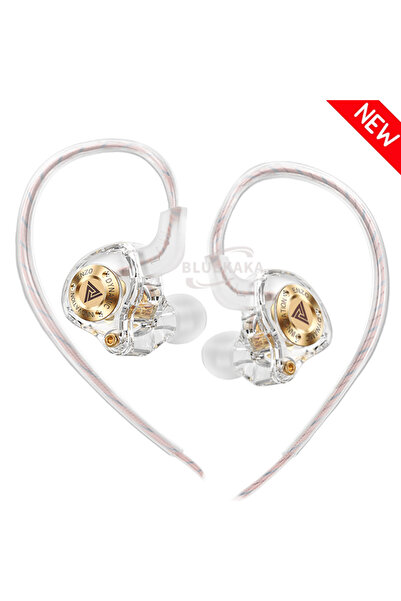 Choice سماعات أذن داخلية بيضاء QKZ 15D بتقنية الصوت المحيطي الديناميكي، مزودة...