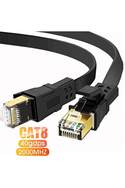 choice2 كابل إيثرنت CAT8 بطول 5 أمتار، بسرعة 40 جيجابت في الثانية وتردد 2000 ...