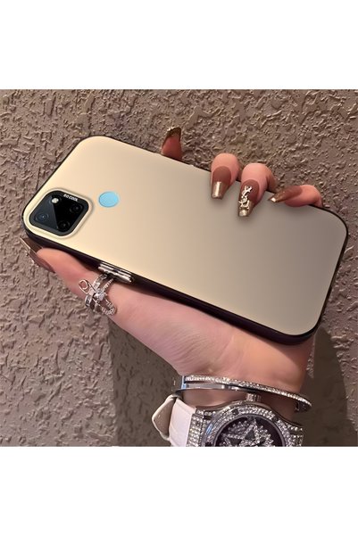CHICASELUX Realme C21Y/C25Y Compatible Silicone Edge Hard Back Slim Phone Cas...