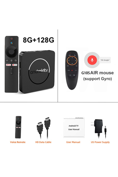 Choice EU Plug 8G 128G Voice Remot Android14 TV Box Q10 Allwinner H313 Supports 2.4G&5G Dual Wifi 8K 64G 12