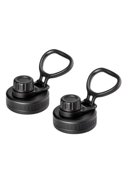 Choice غطاء بديل أسود اللون، قطعتان، لزجاجات ذات فوهة واسعة - غطاء رياضي مانع...