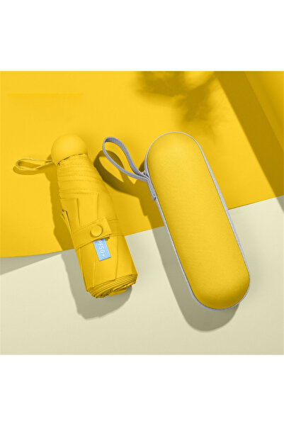 Choice yellow 1pc Fashion Women Mini Folding Sun Umbrella UV Protection Portable Pocket Capsule Umbrellas w