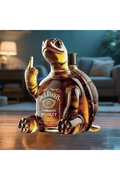 Choice 320ml New Creative Animal Whiskey Bottle Turtle Vertical Middle Finger...