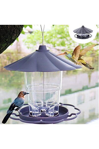 Choice1 مغذيات الطيور الرمادية للحدائق الخلفية، مغذيات الطيور البرية تجذب أنو...