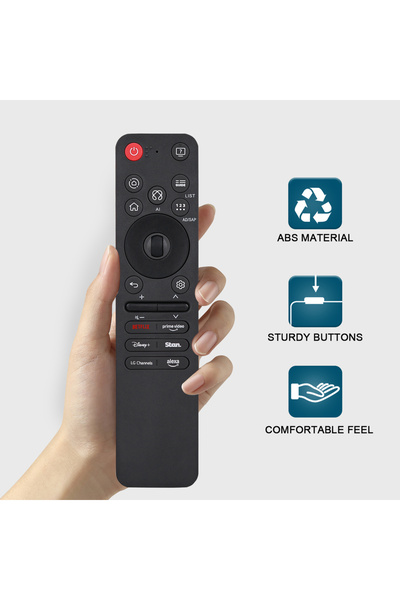 Choice جهاز تحكم عن بعد بديل من نوع 25ga لجهاز التحكم السحري MR25GA من إل جي، مناسب لأجهزة التلفزيون الذكية OLED G5، C5، B5، QNED 92A، 85A، موديلات 2025.