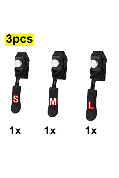 Choice طقم إصلاح سحاب عالمي مكون من 3 قطع للسترات والحقائب والمعاطف، سهل الخي...
