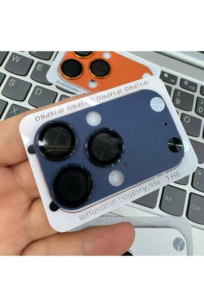 Choice غطاء حماية معدني أصلي أزرق اللون لكاميرا آيفون 14 برو، متوافق مع آيفون...