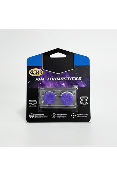 Choice PURPLE 2 silicone thumb grips for P5/P4, high-performance analog joyst...