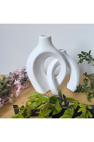 Choice 1pcs Hollow Nordic Modern Plastic Vase Set of 2 for Modern Home Decor,...