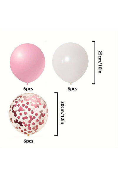 Choice مجموعة أخرى من 18 قطعة، 18 قطعة، بالونات لاتكس مزينة بالترتر مقاس 10 ب...