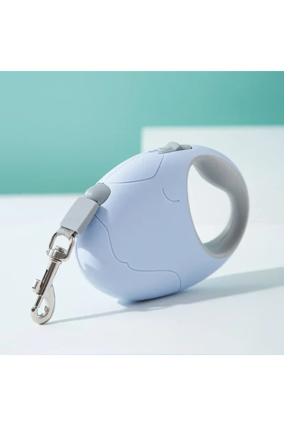 Choice طوق كلاب أزرق متين قابل للسحب بطول 3 أمتار/5 أمتار، مناسب للكلاب الصغي...