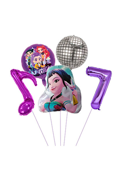 Choice مجموعة بالونات عيد ميلاد بتصميم صيادات من هاسبرو، عبوة واحدة، 7 قطع، م...