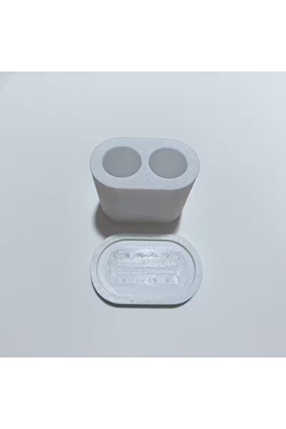 Choice علبة تخزين صغيرة بيضاء اللون لرأس فرشاة أسنان كهربائية، حامل رأس فرشاة أسنان كهربائية، حقيبة بلاستيكية