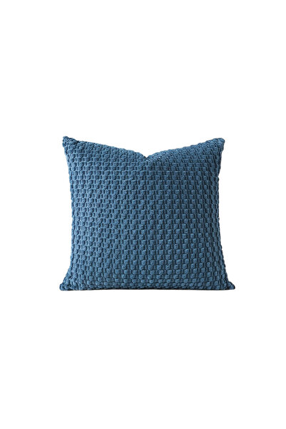 Choice غطاء وسادة أزرق فاتح ناعم ذو وجهين، مقاس 40×40 سم، قطعة واحدة، بتصميم ...