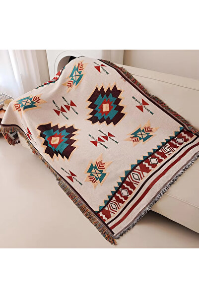 Choice بطانية متعددة الاستخدامات بنمط بوهيمي، مقاس 130×180 سم، مناسبة لتزيين ...