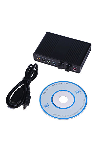 Choice1 Choice Black USB 6 Channel 5.1 External Optical Audio Sound Card for ...