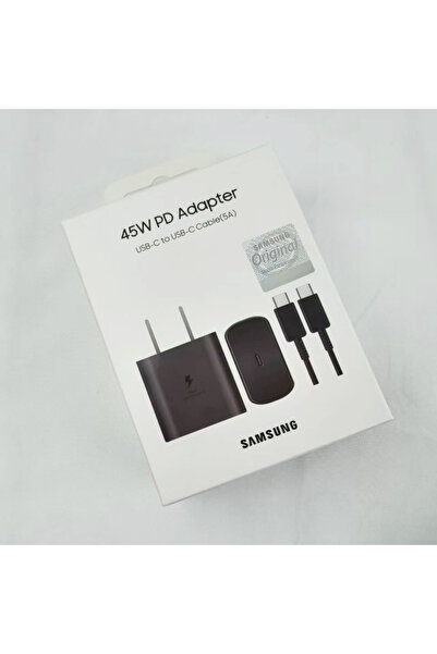 Samsung US Set black EP-TA845 45W PD Charger Super Fast Charge For F55 F56 M56 S25 S24 Ultra A56 A55 EU...