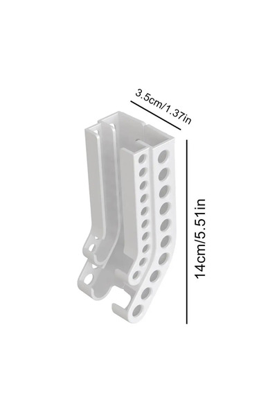 Choice White Battery Storage Organizer AA & AAA Combo Battery Keeper Wall Holder Battery Dispenser Containe