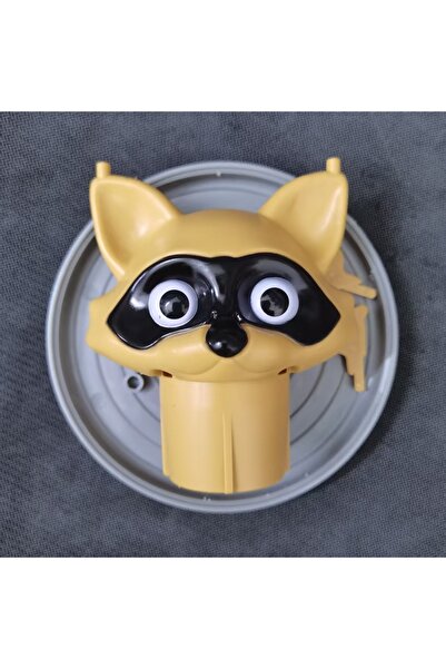 Choice حامل ورق تواليت على شكل راكون أصفر لطيف، ديكور حمام مرح مع غطاء سلة مهملات، هدية مميزة