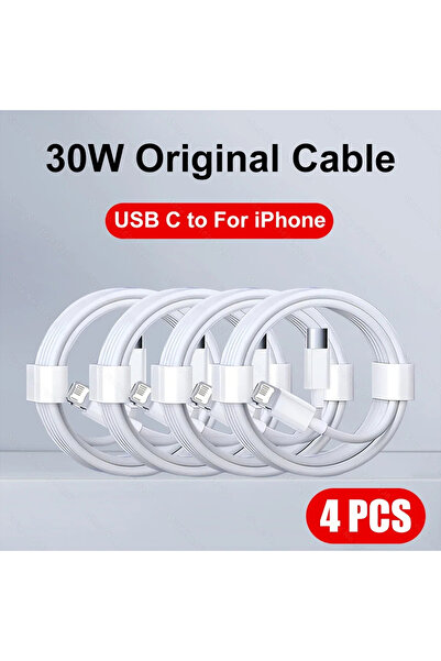 Choice كابل شحن سريع PD بقوة 20 واط، بطول 2 متر، 4 قطع، متوافق مع أجهزة iPhon...