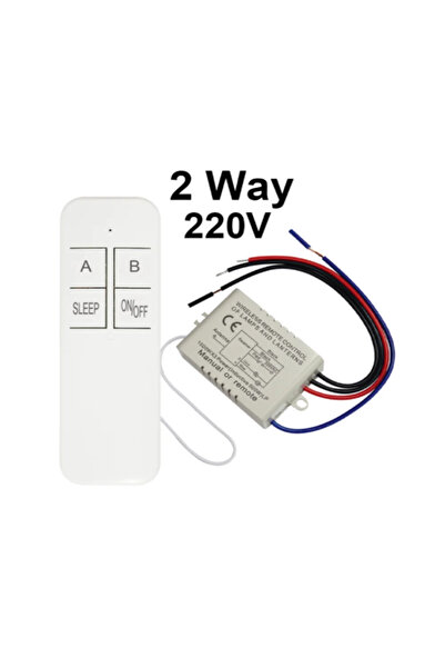 Choice 2 Way 220v Wireless Remote Control Light Switch 220V Receiver Transmit...